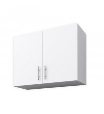OBI Meuble haut de cuisine 2 portes verticales 80 cm - Blanc mat