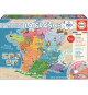 EDUCA Puzzle 150 Pieces - Départements et Régions de France