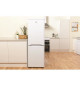INDESIT NCAA55 - Réfrigérateur congélateur bas - 217L (150+67) - Froid statique - A+ - L 55cm x H 157cm - Blanc