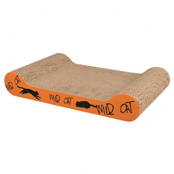 TRIXIE Plaque griffoir Wild Cat orange pour chat 41 × 7 × 24cm