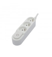 CHACON Bloc multiprise 3 prises 16 A avec interrupteur, câble 1,5 m HO5VV-F 3x1,5 mm² blanc