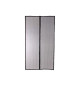 Moustiquaire porte rideau magnétique - H230 cm x L100 cm - Polyester noir