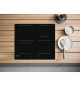 Table de cuisson induction - HOTPOINT - 4 foyers - L60 cm - HQ5660SNE - 7200 W - Revetement verre noir