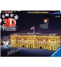 Puzzle 3D Buckingham Palace illuminé - Ravensburger - Monument 216 pieces - sans colle - avec LEDS couleur - Des 8 ans