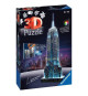 Puzzle 3D Empire State Building illuminé - Ravensburger - Monument 216 pieces - sans colle - avec LEDS couleur - Des 10 ans