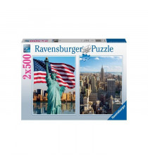 Puzzle 2x500 pieces - New-York - Puzzle adultes Ravensburger - Des 10 ans - 17289