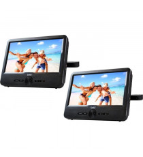 D-JIX PVS 706-50SM Lecteur DVD portable 7 Double écran + Supports appui-tete