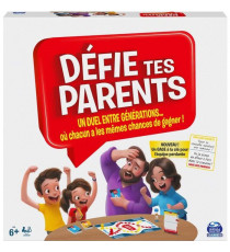 SPIN MASTER GAMES - DÉFIE TES PARENTS Edition Lancez les paris - 6062195 - Jeu de Société - Jeu Convivial Questions & Défis A…