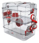 ZOLUX Cage sur 2 étages pour hamsters, souris et gerbilles - Rody3 duo - L 41 x p 27 x h 40,5 cm - Grenadine