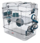 ZOLUX Cage sur 2 étages pour hamsters, souris et gerbilles - Rody3 duo - L 41 x p 27 x h 40,5 cm - Bleu