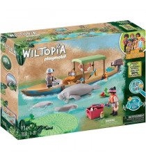 PLAYMOBIL - 71010 - Wiltopia - Pirogue et lamantins -  Plus de 80% de matériaux recyclés ou biosourcés