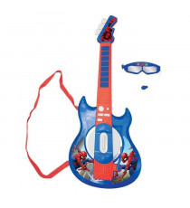 SPIDER-MAN - Guitare Électronique Lumineuse avec lunettes équipées d'un micro