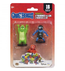 Gang Beasts - 3 Figurines de 4,5 cm - Lot 1 - Figurines de Collection - Jeux Vidéos - Lansay