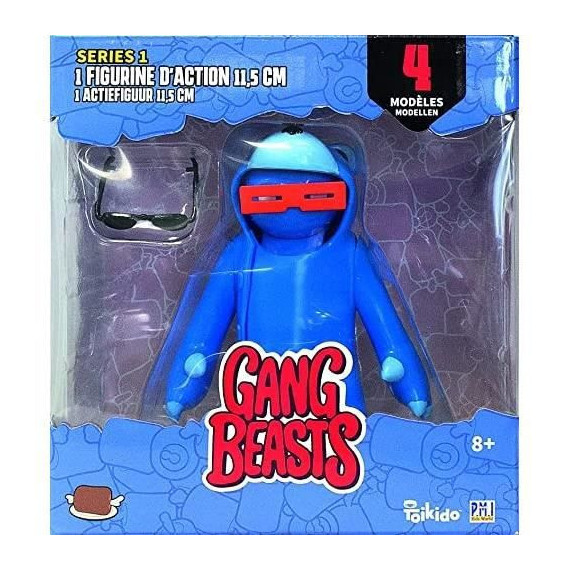 Gang Beasts - 1 Figurine Articulée de 11,5 cm - Lot 2 - Figurines de Collection - Jeux Vidéos - Lansay