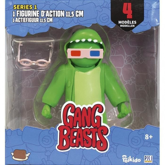 Gang Beasts - 1 Figurine Articulée de 11,5 cm - Lot 3 - Figurines de Collection - Jeux Vidéos - Lansay
