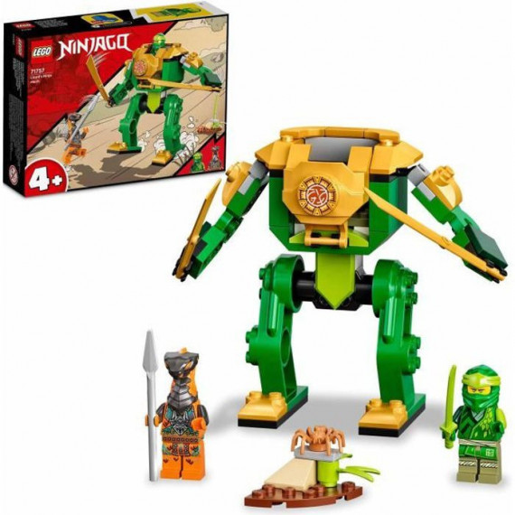 LEGO 71757 NINJAGO Le Robot Ninja de Lloyd, Jouet pour Enfant des 4 Ans avec Figurine Serpent, Set de Construction