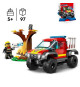 LEGO City 60393 Sauvetage en Tout-Terrain des Pompiers, Camion Jouet, Minifigurine Pompier