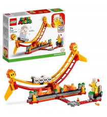 LEGO Super Mario 71416 Ensemble d'Extension Le Manege de la Vague de Lave, avec Figurines