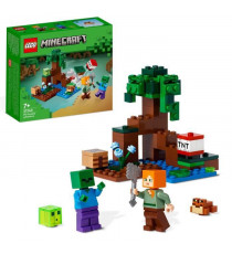 LEGO Minecraft 21240 Aventures dans le Marais, Jouet de Construction, avec Figurine Zombie