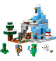 LEGO Minecraft 21243 Les Pics Gelés, Jouet Enfants 8 Ans, avec Figurines Steve et Creeper