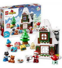 LEGO 10976 DUPLO La Maison en Pain d'Épices du Pere Noël, Jouet Maison, Figurine Ours en Peluche, Cadeau Noël, Enfants Des 2 Ans