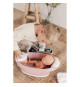 SMOBY - Baby Nurse Baignoire balneo pour poupon jusqu'a 42 cm (non inclus) - Jets d'eau et Bulles - Lumieres LED