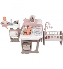 SMOBY - Baby Nurse Grande Maison des Bébés - 3 espaces de Jeux : cuisine, salle de bain et chambre