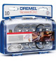 DREMEL 10 disques a tronçonner+ adapt EZ Speedclic