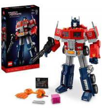 LEGO ICONS 10302 Optimus Prime, Figurine Autobot Robot de Transformers, Maquette Camion, Adulte