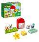 LEGO 10949 DUPLO Town Les Animaux de la Ferme Jouet avec Figurines du Canard, Cochon et Chat pour Enfant de 2 Ans et +