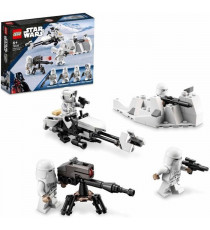 LEGO 75320 Star Wars Pack de combat Snowtrooper, Set Collector avec 4 Figurines, Blaster et Jouet pour Enfant +6 Ans
