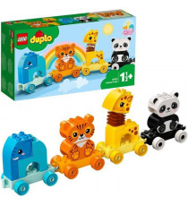 LEGO 10955 DUPLO My First Le Train des Animaux, Jouet Premier Âge, Jeu Éducatif pour Enfants et Bébés agés de 1 an et plus