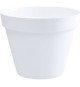 EDA Pot de fleur rond Toscane - Ø 60 x H 47 cm - 76 L - Blanc