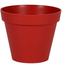 EDA Pot de fleur rond Toscane - Ø 40 x H 32 cm - 23 L - Rouge rubis
