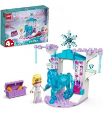 LEGO 43209 Disney Elsa Et L'Écurie De Glace De Nokk, Jouet de la Reine des Neiges a Construire, avec Mini-Poupées et Cheval