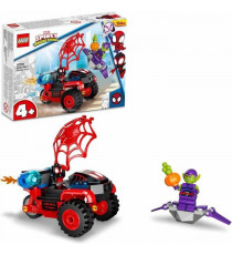 LEGO 10781 Marvel Spidey et Ses Amis Extraordinaires Miles Morales : Le Techno-Trike de Spider-Man, Jouet Enfants +4 Ans