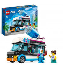 LEGO City 60384 Le Camion a Granités du Pingouin, Jouet Camion Enfants 5 Ans, avec Figurines