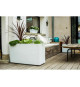 EDA Muret Graphit 99,5x39,5x60cm - Contenance 116L - Blanc cérusé