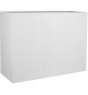EDA PLASTIQUE Bac a fleurs Muret Loft Graphit - 46 L - 78,5 x 29,5 x 60 cm - Blanc cérusé