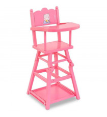 COROLLE - Chaise haute rose - accessoire repas - pour poupon 36 et 42 cm - des 3 ans