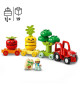 LEGO DUPLO My First 10982 Le Tracteur des Fruits et Légumes, Jouet a Empiler et a Trier