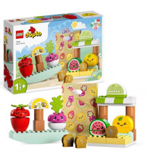 LEGO DUPLO My First 10983 Le Marché Bio, Jouets Éducatifs a Empiler, Enfants Des 18 Mois a 3 Ans