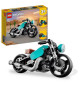 LEGO Creator 3-en-1 31135 La Moto Ancienne, Jouet Voiture Classique et de Rue, avec Dragster