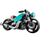 LEGO Creator 3-en-1 31135 La Moto Ancienne, Jouet Voiture Classique et de Rue, avec Dragster