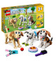 LEGO Creator 3-en-1 31137 Adorables Chiens, Figurines de Teckel, Carlin, Caniche, Enfants Des 7 Ans
