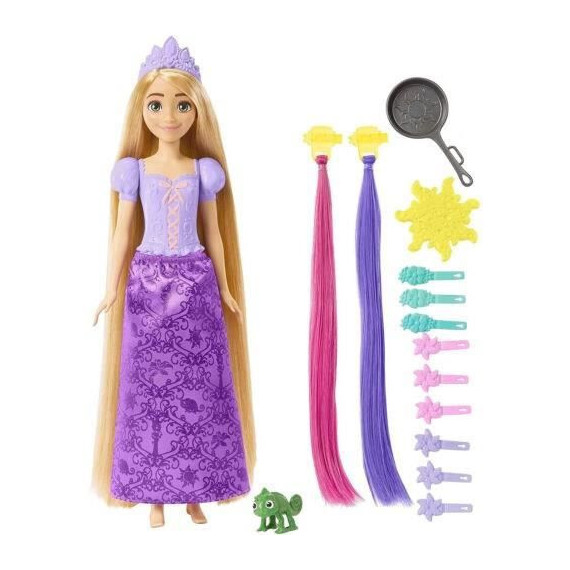 Princesse Disney  - Raiponce Chevelure Fabuleuse  - Poupées Mannequins - 3 Ans Et +