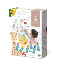 Sophie la girafe - Crayons de couleur pour le bain et formes