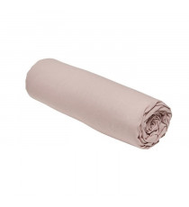 Drap housse TODAY Essential - 90 x 190 cm - 1 personne - 100% Coton uni - Rose des sables