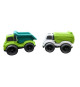 Pack de 2 camions en fibres de blé, recyclable et biodégradable