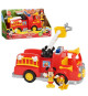 Mickey, Camion de Pompier , avec fonctions sonores et lumineuses, 2 figurines incluses, Jouet pour enfants des 3 ans, MCC00